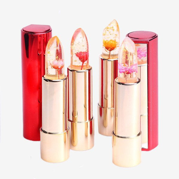 24 Karat Gold Flower Jelly Lipstick (Cruelty Free)